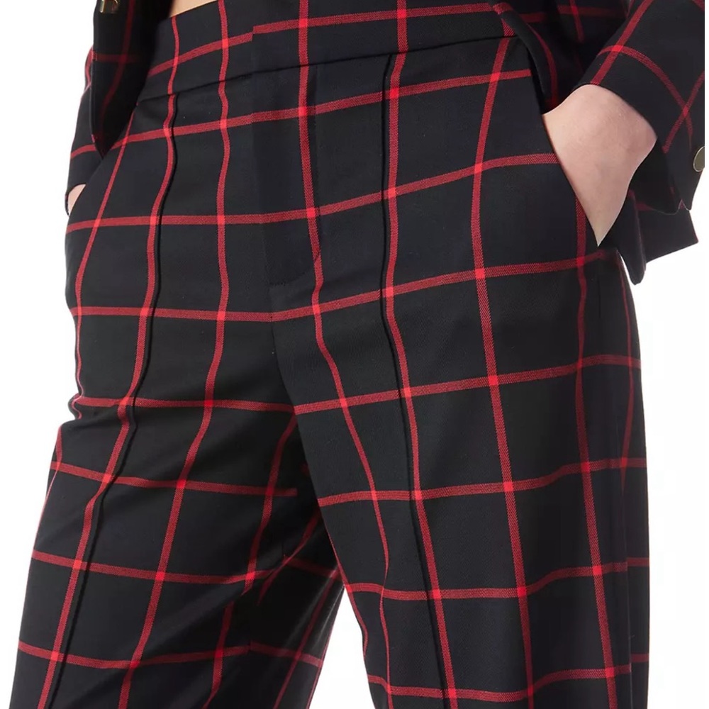 Alice and Olivia Dylan Window Pane Trousers